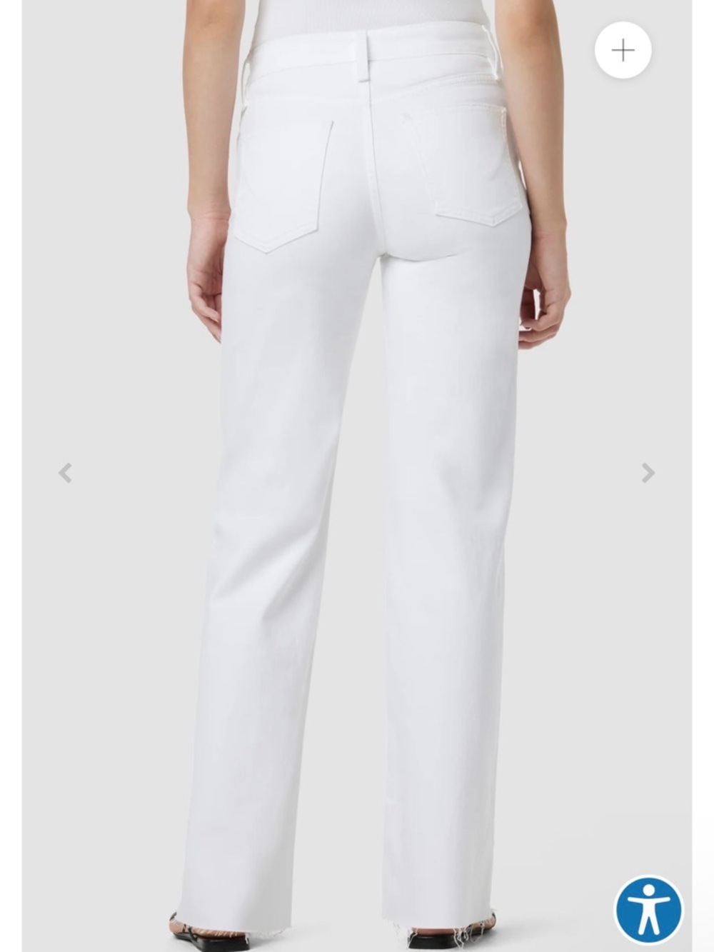 NWT Hudson High Rise Wide Leg Rosie white lily jeans - Picture 3 of 6